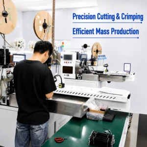 Terminal crimping process for pcb cable assembly