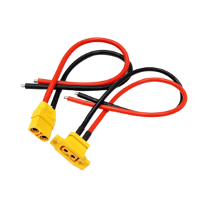 Custom XT60 power cable with tinned wire ends and different connector configurations