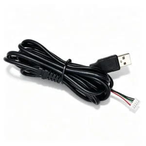 USB A male connector cable assembly with JST wire terminal
