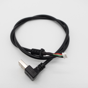 USB cable assembly connected with JST wire harness connector