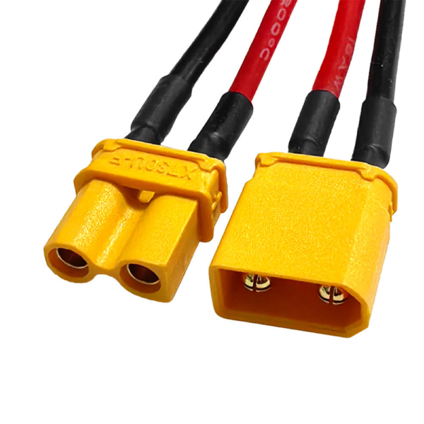 XT60 power cable with male and female connectors and silicone wire