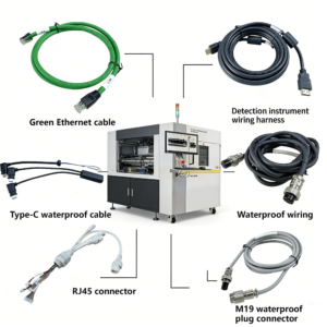 Industrial waterproof cable assembly with circular connectors