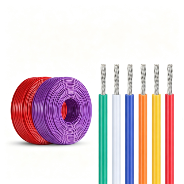 UL 1015 wire with PVC insulation and stranded copper conductor